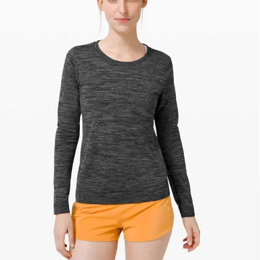 Lululemon Swiftly Relaxed Long Sleeve Black / White / Black